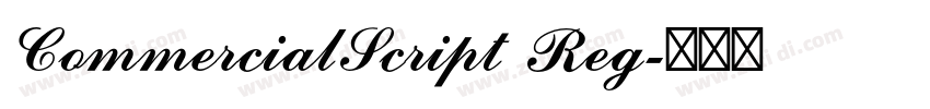 CommercialScript Reg字体转换